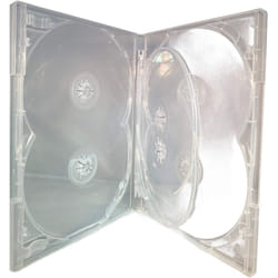 25 x Amaray DVD Multi 6 Case - 6 Way Multibox in Clear to hold 6 discs in Dragon Trading Branded Packaging