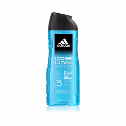 Adidas Ice Dive 3pc Set 400ml Shower Gel 100ml Aftershave 150ml Body Spray
