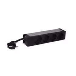 Legrand 646801, 1U, Aluminium, Black, 4 AC outlet(s), 230 V, 50 - 60 Hz