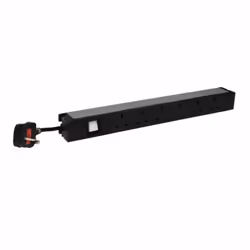Middle Atlantic Products 646824, Basic, 1U, Single-phase, Horizontal/Vertical, Aluminium, Black