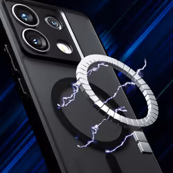Shockproof Acrylic Case for Xiaomi Redmi Note 13 Pro Plus 5G Note13 Pro 4G Cover for Magsafe Wireless Charging Magnetic - black, redmi note 13proplus