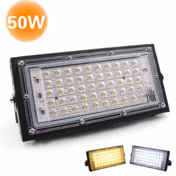 Led Floodlight 50w 220v Outdoor Waterproof Energy Conservation Yard Football Garden Light - Green light