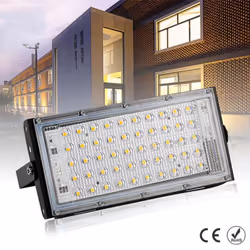 Led  Floodlight 50w 220v Outdoor Waterproof Energy Conservation Yard Football Garden Light - Red light