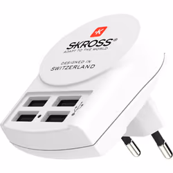 SKROSS | 1.302422 | European USB Charger (4xA) | Wall Charger