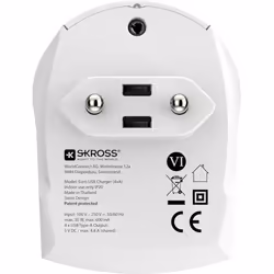 SKROSS | 1.302422 | European USB Charger (4xA) | Wall Charger