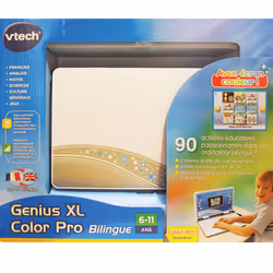 VTech Ordinateur enfant Genius XL Color Pro Bilingue Silver Children's laptop