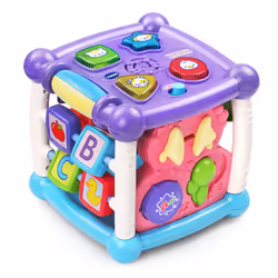 VTech Busy Learners Activity Cube, 5 sides of play, Purple