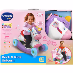 VTech 80-192373 Rock & Ride Unicorn, Multi-Colour
