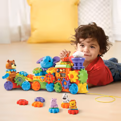 VTech GearZooz Roll & Roar Animal Train Frustration Free Packaging