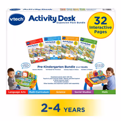 VTech Activity Desk 4-in-1 Pre-Kindergarten Expansion Pack Bundle for