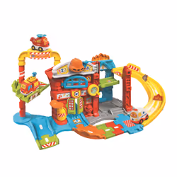 VTech Tut Tut Bolides Maxi coffret au fue les pompiers, 1 yr(s), Sounding, Speaking function, Batteries required, AAA, Plasti ...