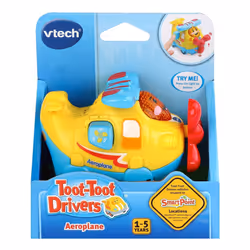Vtech Toot-Toot Drivers Aeroplane With 3 Songs and 6 Melodies Preschool Toy Ages 1- 5 Years