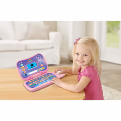 Toddler Tech Laptop, Pink Interactive Educational Computer Toy, 20 Games for Pre-School Children, Learn Alphabet, Letters, Shapes, Numbers, Music &