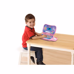 Toddler Tech Laptop, Pink Interactive Educational Computer Toy, 20 Games for Pre-School Children, Learn Alphabet, Letters, Shapes, Numbers, Music &