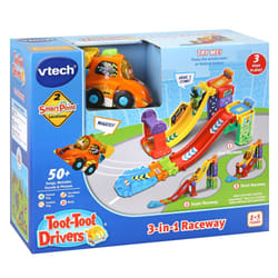 Vtech Toot-Toot Drivers 3-in-1 Raceway Playset With Vtech SmartPoint Race Car