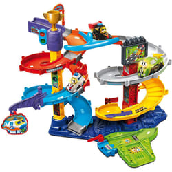 VTech Toot-Toot Drivers Twist & Race Tower, Racing Cars Car Tracks for Kids Lights and Sounds, Musical Toy Race Track for  Aged 12 Months to 5 Years