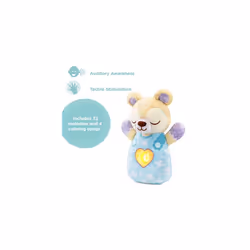 VTech Baby Soothing Sounds Bear, Baby Sensory Toy with Music, Lights, Songs, Interactive Gift for babies 0, 3, 6, 9