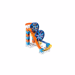 Marble Rush Fun Fair Set, Construction Toys for Kids, 5 Marbles and 26 Building Pieces, Electronic Track Set for Boys & Girls ...