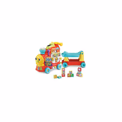 VTech 4-in-1 Alphabet Train, Baby Walker with Lights, Sounds and Songs, Educational Toys Teaches Animals, Colours, Numbers an ...