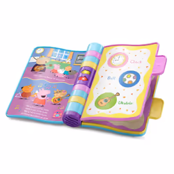 Peppa Pig: Peppa's Nursery Rhymes, Official Peppa Pig Book with Nursery Rhymes, Wipe-Clean Pages, Lights, Songs & Sound Effects, Interactive Toy for