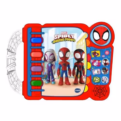 VTech Jouets Electroniques Educatifs LE LIVRE-JEU EDUCATIF DE SPIDEY, 3 yr(s), Batteries required, AA, Plastic, Multicolour