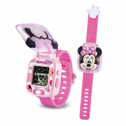 VTech Jouets Electroniques Educatifs LA MONTRE-JEU INTERACTIVE DE MINNIE, 3 yr(s), Batteries required, CR2450, Plastic, Pink