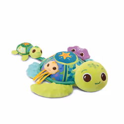 VTech Play Green JUJU, MAMAN TORTUE ÉVEIL DES SENS (BOUTEILLES PLASTIQUES RECYCLÉES), 0.5 yr(s), Batteries required, AAA, Tex ...