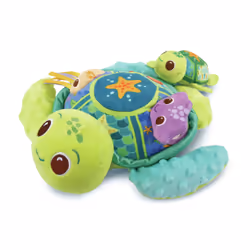 VTech Play Green JUJU, MAMAN TORTUE ÉVEIL DES SENS (BOUTEILLES PLASTIQUES RECYCLÉES)