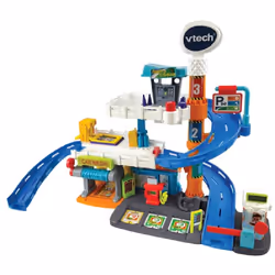VTech Tut Tut Bolides MAXI GARAGE INTERACTIF (+ELIE, ROI DU RALLYE), 2 yr(s), AAA, Multicolour, Plastic
