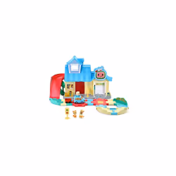 Toot-Toot Drivers CoComelon JJ's House Track Set, Vehicle Playset for Kids, Lights, Songs from Official CoComelon, Includes J ...