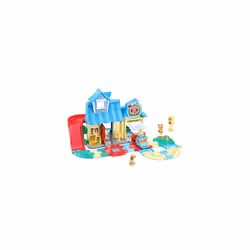 Toot-Toot Drivers CoComelon JJ's House Track Set, Vehicle Playset for Kids, Lights, Songs from Official CoComelon, Includes JJ's Family Car Suitable