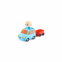 Toot-Toot Drivers CoComelon JJ's House Track Set, Vehicle Playset for Kids, Lights, Songs from Official CoComelon, Includes JJ's Family Car Suitable