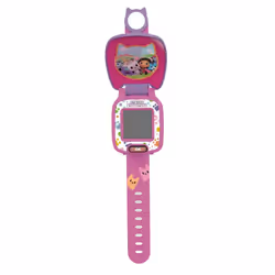 Gabby's Dollhouse Time to Get Tiny Watch, Official Gabby's Dollhouse Watch with Stopwatch, Timer and Alarm Clock, Interactive Toy, Gift for Kids 3, 4,