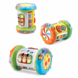VTech Baby MAGI ROULEAU TAM-TAM 3 EN 1, 0.75 yr(s), Batteries required, AAA, Plastic, Blue