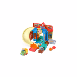 CoComelon Toot-Toot Drivers Cart Racers Grocery Store Track Set, Vehicle Playset for Kids, Lights, Songs from Official CoCome ...