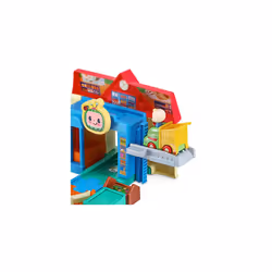 CoComelon Toot-Toot Drivers Cart Racers Grocery Store Track Set, Vehicle Playset for Kids, Lights, Songs from Official CoComelon, Includes JJ's Race