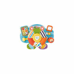 Baby Beep Beep Baby Driver, Steering Wheel Toy with Activities, Songs & Phrases, 6 Interactive Buttons, Manipulative