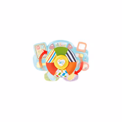 Baby Beep Beep Baby Driver, Steering Wheel Toy with Activities, Songs & Phrases, 6 Interactive Buttons, Manipulative