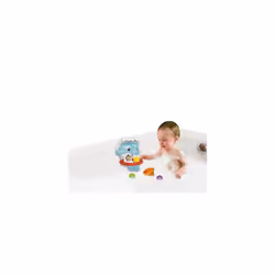 Scoop & Score Dolphin, Interactive Bath Toy for 1 Year Olds, Bath Toy with Hoop & Balls, Lights & Music, Bath Time Gift