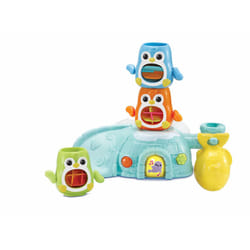 Stack and Slide Penguin Pals, Interactive Stacking Bath Toy for Sensory Play, 3 Stacking Penguins, Songs, Phrases and Melodies, Gift for Toddler 12,