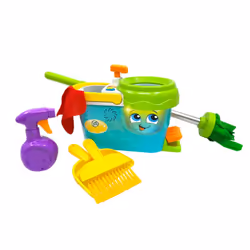 VTech 1, 2, 3, imite moi P'TIT CHARIOT DE MÉNAGE MAGI'CLEAN, 3 yr(s), Batteries required, AA, Plastic, Multicolour