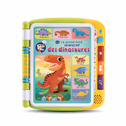 VTech Jouets Electroniques Educatifs GRAND LIVRE INTERACTIF DINOS, 3 yr(s), Batteries required, AA, Plastic, Multicolour
