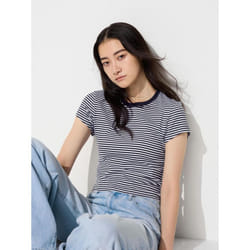 Uniqlo Japan Mini Border T - 69 NAVY/XS