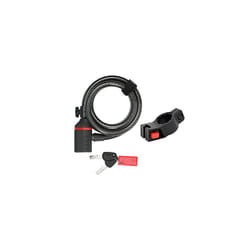 K-Traz C6 Anti-Theft Bike Cable Lock with Frame Mounted Holder, Black, 180 cm
