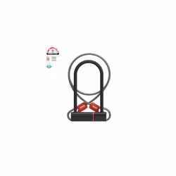 4947B K-Traz U17 & Cable Extension U-Lock, Black, 115 x 230mm/120cm - Additional view 4