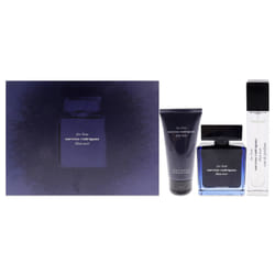Bleu Noir by Narciso Rodriguez for Men - 3 Pc Gift Set 3.3oz EDP Spray, 1.6oz Shower Gel, 10ml EDP Spray