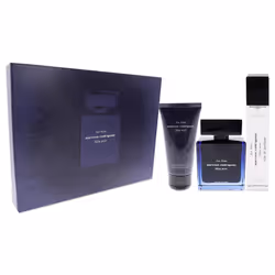 Bleu Noir by Narciso Rodriguez for Men - 3 Pc Gift Set 3.3oz EDP Spray, 1.6oz Shower Gel, 10ml EDP Spray
