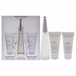 Issey Miyake Leau Dissey For Women 3 Pc Gift Set 1.6oz EDT Spray, 1.6oz Shower Cream, 1.6oz Body Lotion