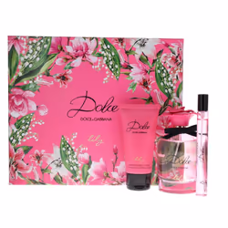 Dolce & Gabbana Dolce Lily 75ml Eau de Toilette, 50ml Body Lotion, 10ml Eau de Toilette Travel Spray Gift Set for Women