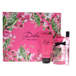 Dolce & Gabbana Dolce Lily 75ml Eau de Toilette, 50ml Body Lotion, 10ml Eau de Toilette Travel Spray Gift Set for Women